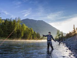 Kenai Riverside Fishing Photo